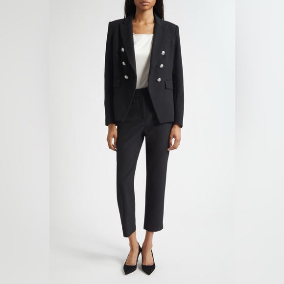 Veronica Beard Miller Dickey Jacket-  Black Blazer with Silver Buttons - Picture 6 of 17